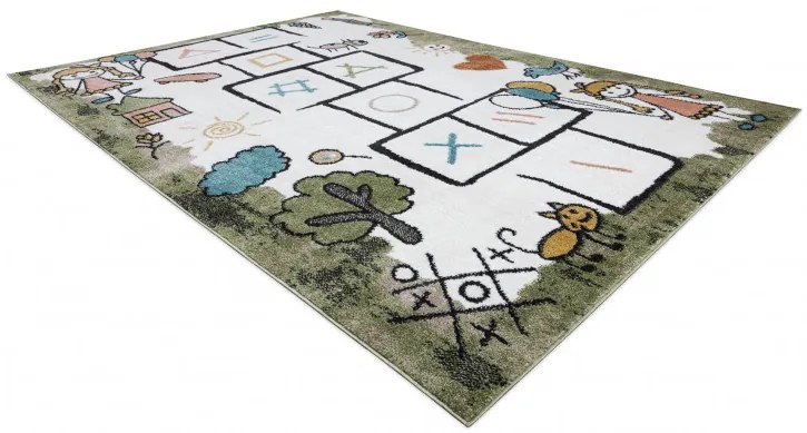 Detský kusový koberec Fun Hop green, 160x220, viacfarebná, detská izba, Dywany Łuszczów