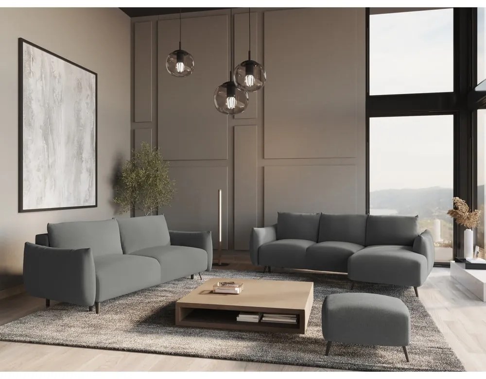 Svetlosivá rohová pohovka (pravý roh) Malie – Makamii