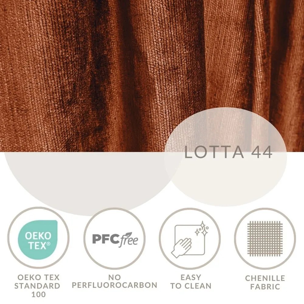 Čalúnená dvojlôžková posteľ s úložným priestorom s roštom 180x200 cm v tehlovej farbe Etero – Maison de Rêve