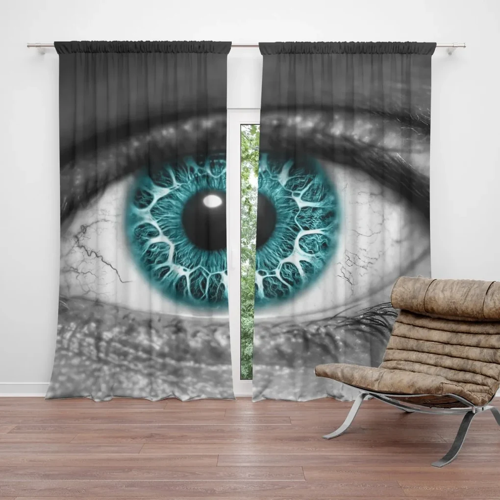 Sablio Záves Modré oko: 2 ks 140x250 cm