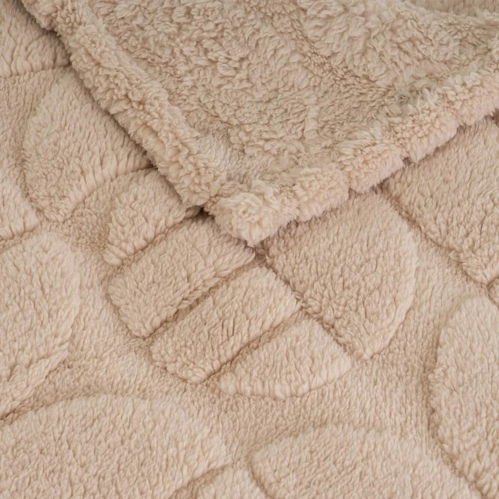 Svetlohnedá deka z mikroplyšu 130x160 cm Mid Century – Casa Selección