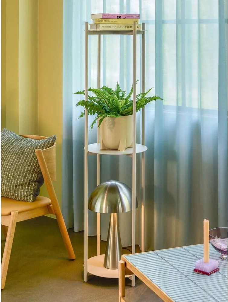 Biely kovový regál 42x151 cm Norm – Hübsch