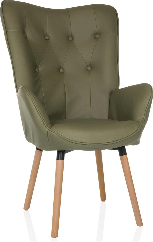 XXXLutz KRESLO UŠIAK, textil, zelená MID.YOU - Kreslá - 001918035702