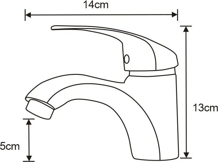 Mexen Fabia, umývadlová batéria, chrómová, 746500-00