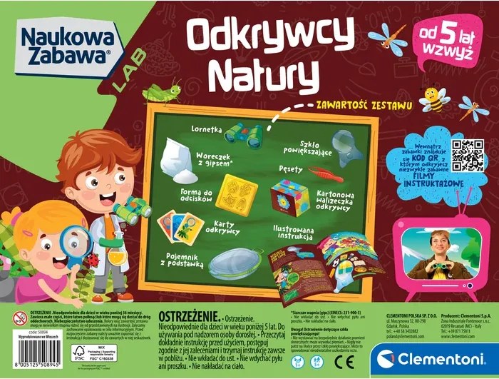 Prírodovedný zábavný ďalekohľad Clementoni 50894