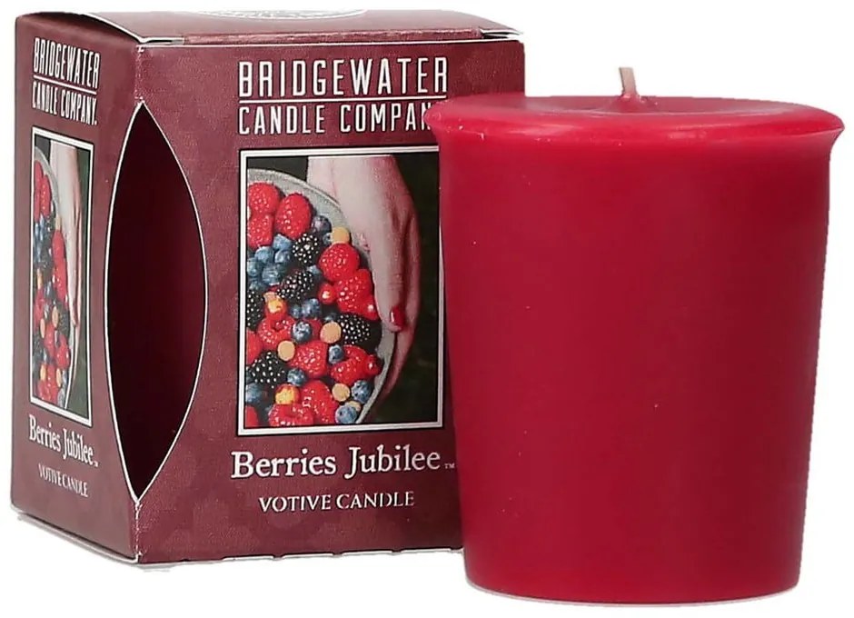 Votívna sviečka Bridgewater Candle Company Lesné plody, doba horenia 15 hodín