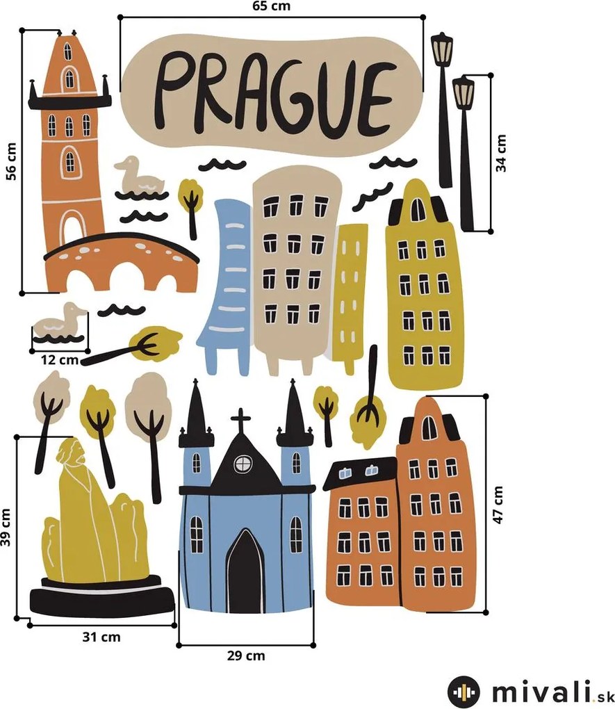 Samolepky na stenu - Praha II.