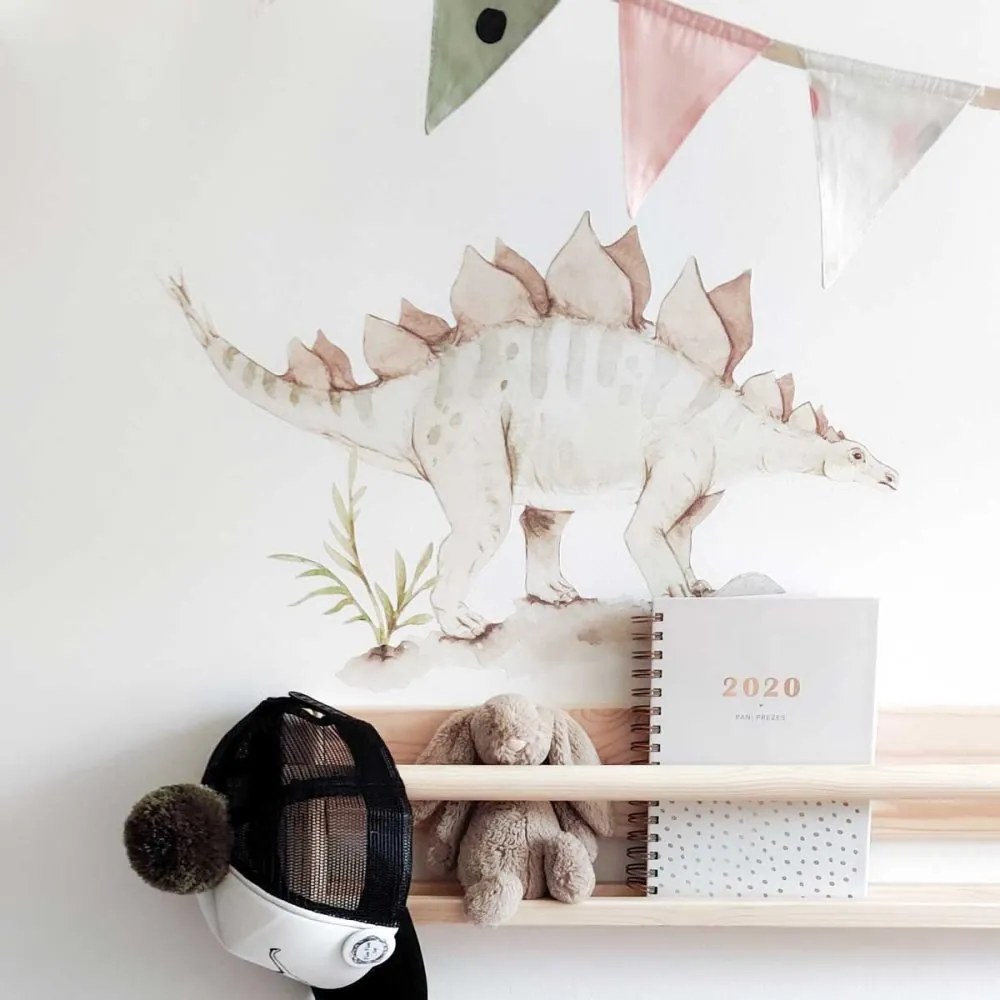 Samolepka do detskej izby šťastná ríša divov dino L