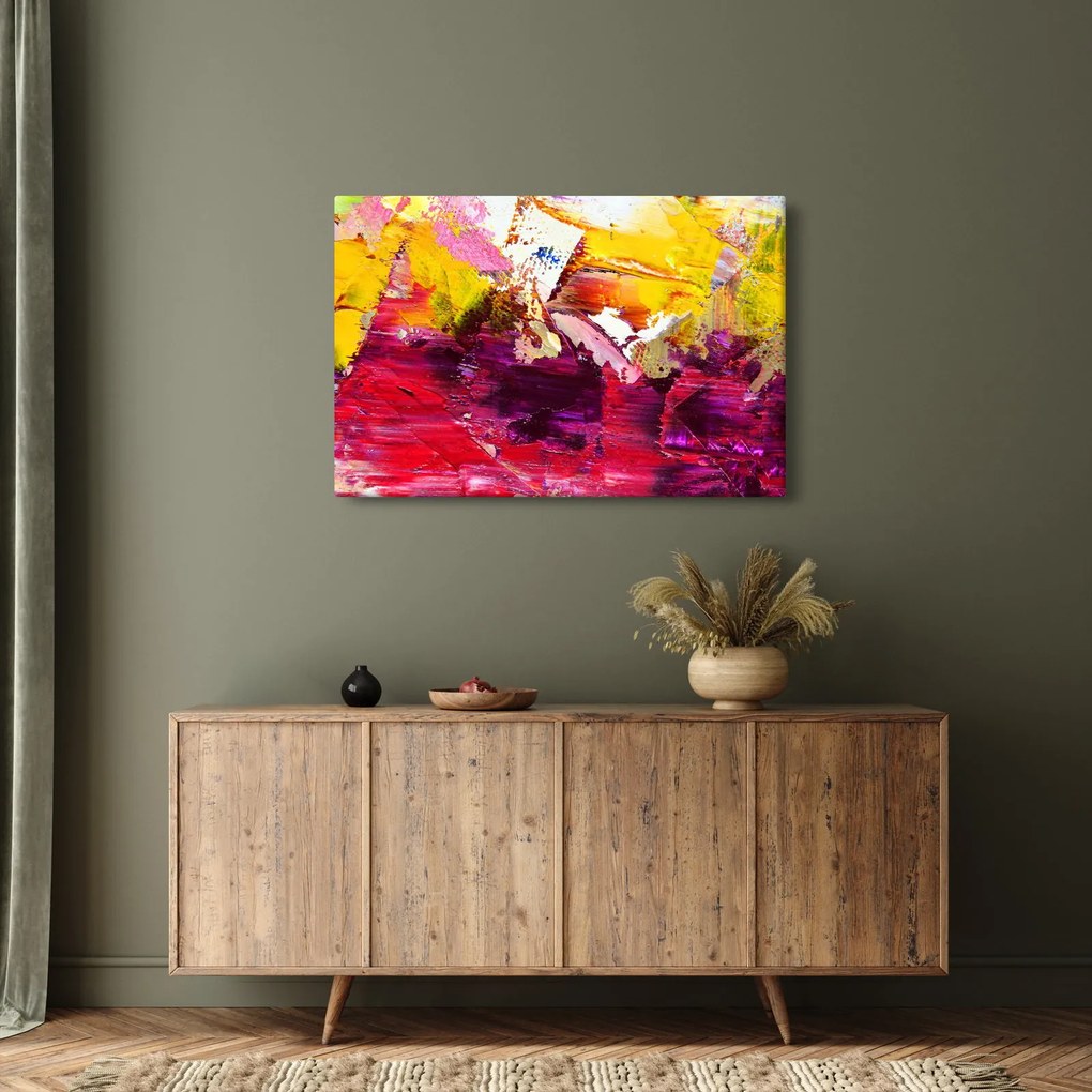 Obraz abstrakcie - maľba (90x60 cm)