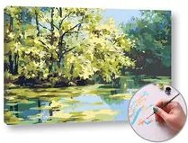 Maľovanie podľa čísel JAZERO – vysoká náročnosť