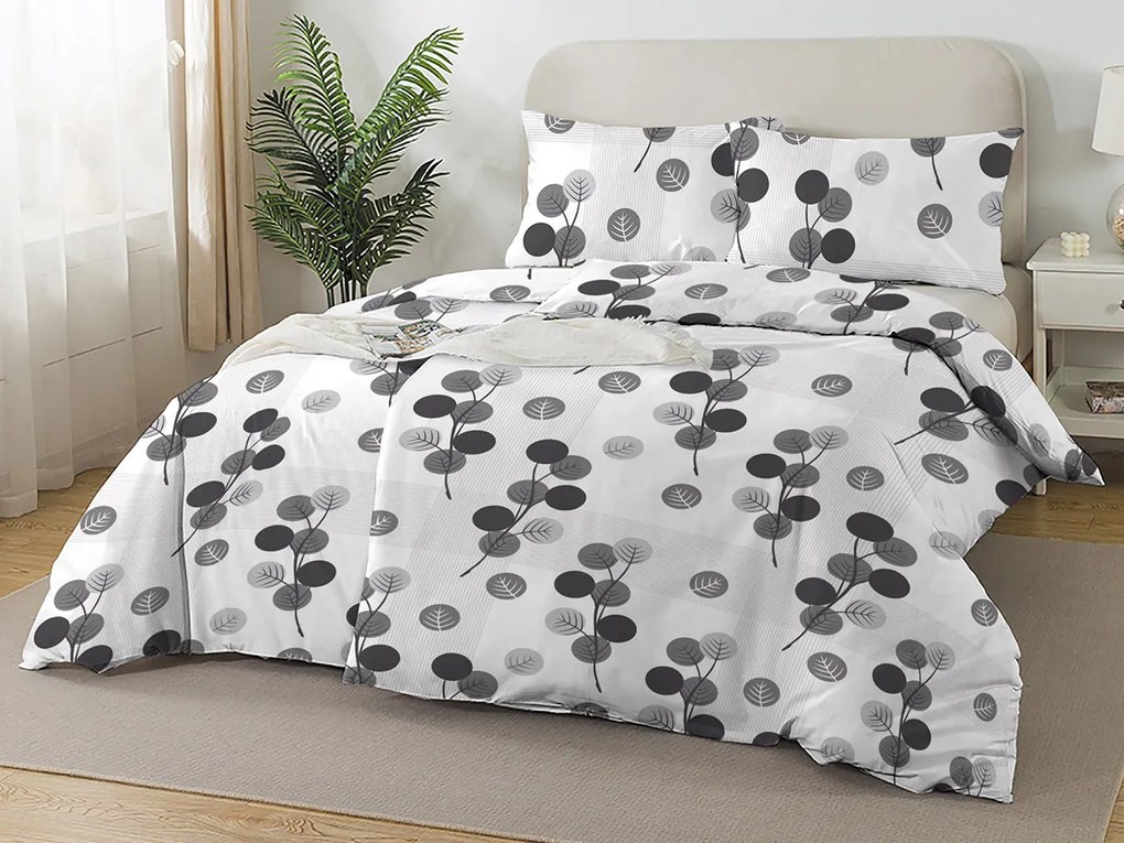 XPOSE® Bavlnené obliečky ELISA na dve postele - sivé