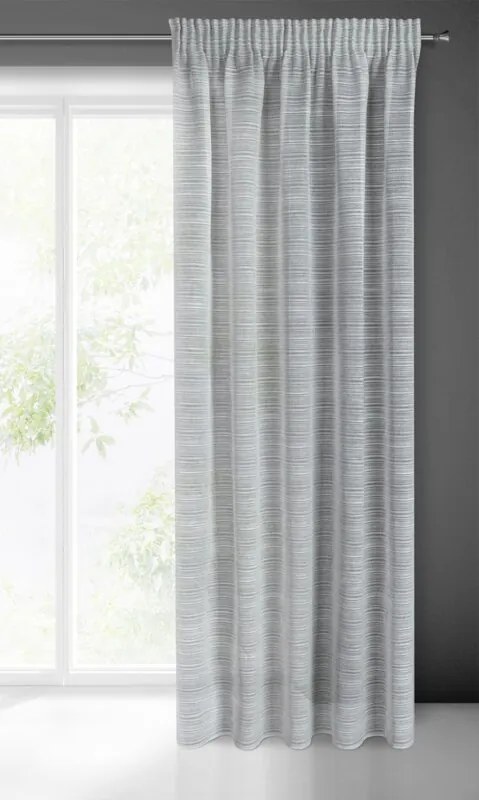 ZÁCLONA ARIA NA PÁSKE 140X300 CM SIVÁ