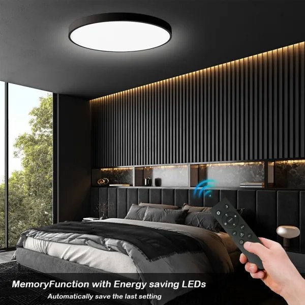 Brilagi - LED stmievateľné svietidlo POOL SMART LED/180W/230V, priemer 120 cm, Wi-Fi Tuya, čierne + diaľkový ovládač