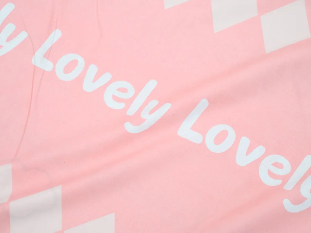 Bavlnené obliečky do postieľky AUTÁ LOVELY ružové