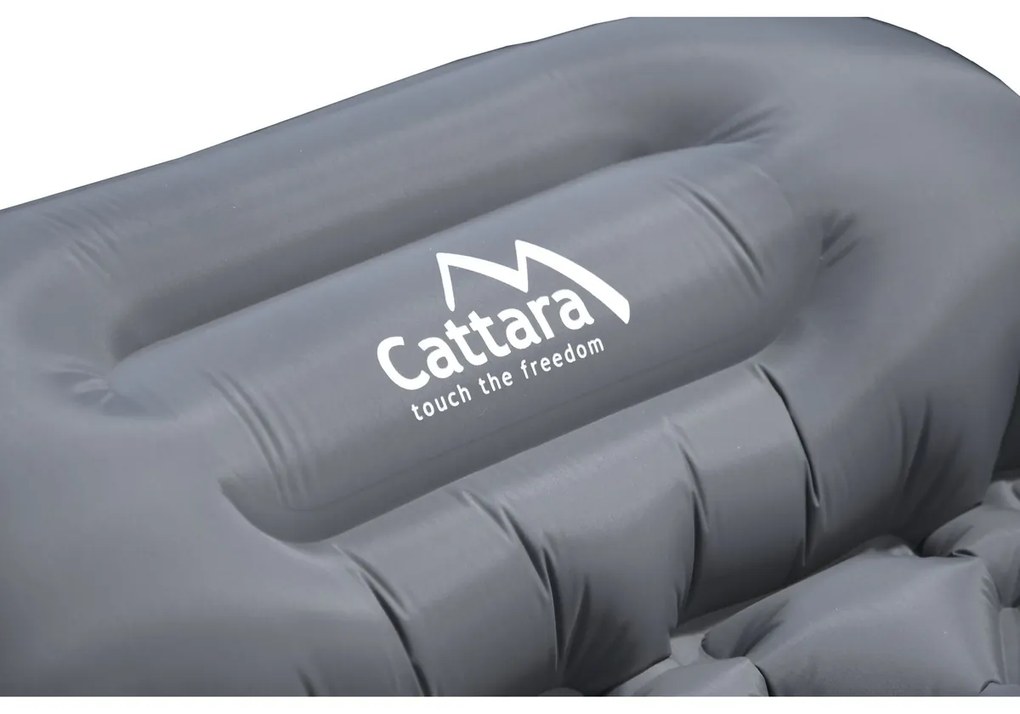 Cattara Nafukovacia karimatka CRYSTAL, sivá