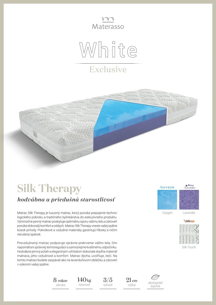 Materasso Penový matrac Silk Therapy Rozmer: 80 x 200 cm