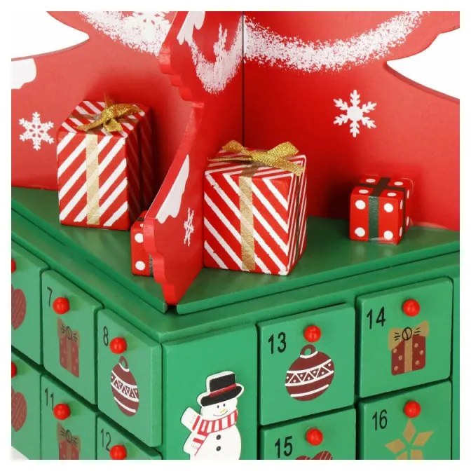 SPRINGOS Adventný kalendár Stromček s priehradkami