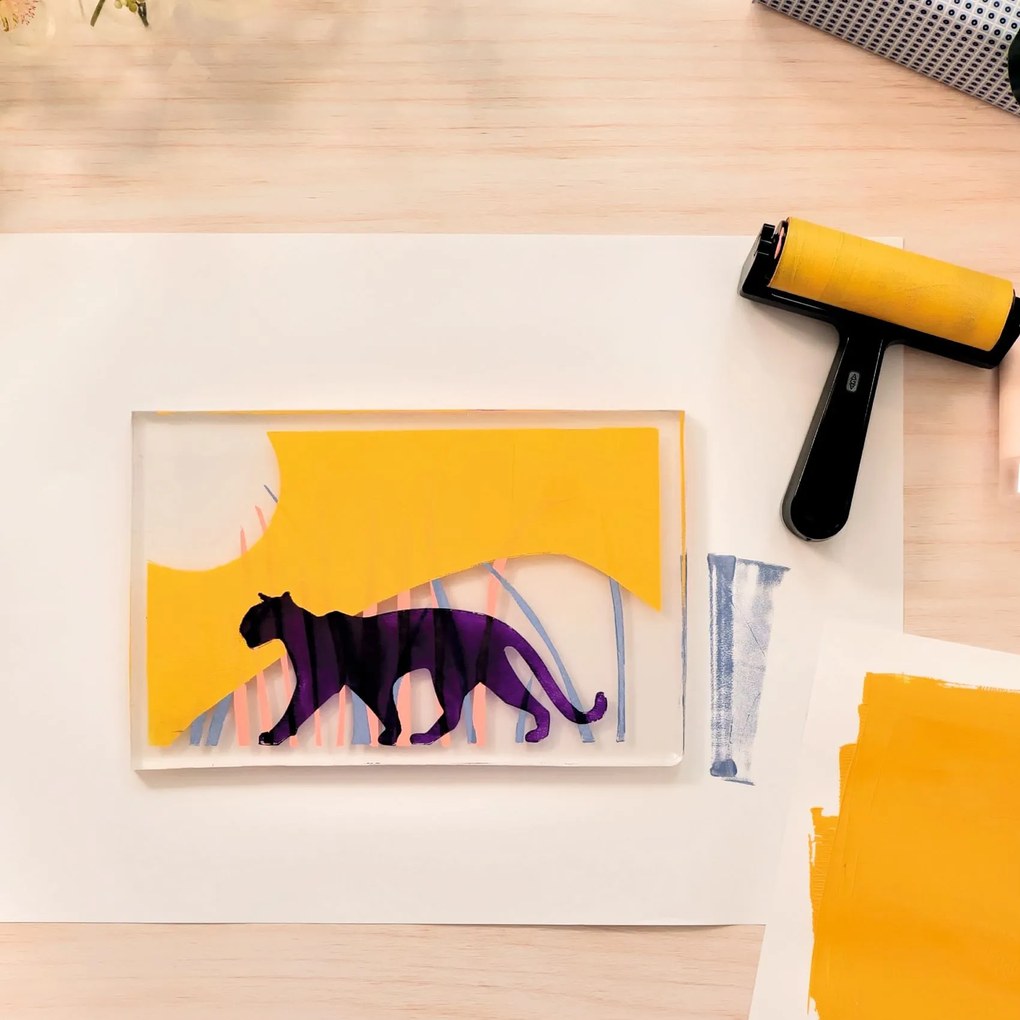 Atelier 47 – Gélová tlač pre tínedžerov aj dospelých – panter