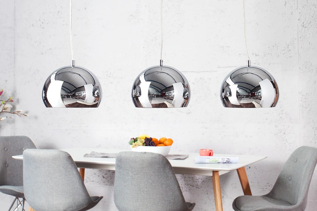 Závesné svietidlo Chromagon 3 chróm