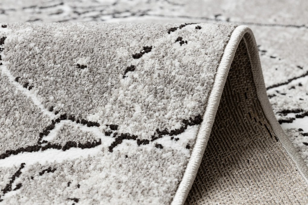 Moderný koberec MATEO 8036/944 Mramor, sivo - béžový