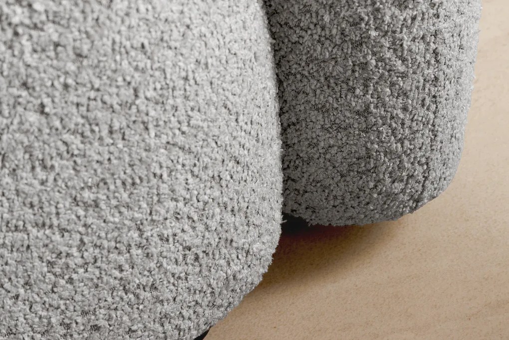 Pohovka ART DECO 200 cm bouclé šedá