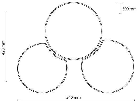 Stropné svietidlo MONA 3xE27/15W/230V biela