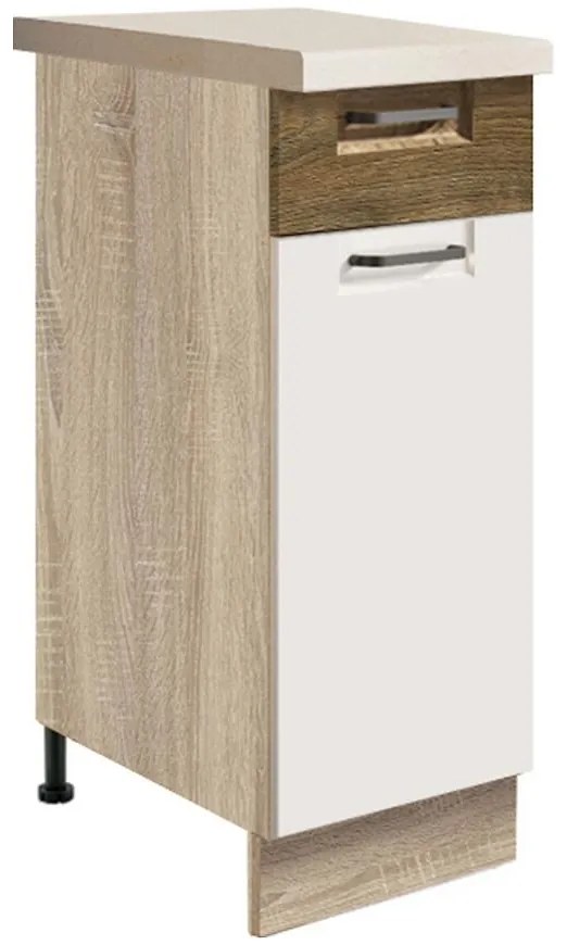 Skrinka do kuchyne Favorit 1d Sonoma/White+Ribbeck