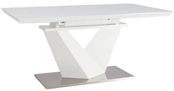 Jedálenský stôl Alaras III 160 x 90 cm, biela