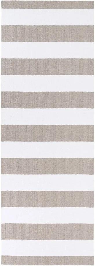 Hnedo-biely koberec vhodný do exteriéru Narma Birkas, 70 × 100 cm
