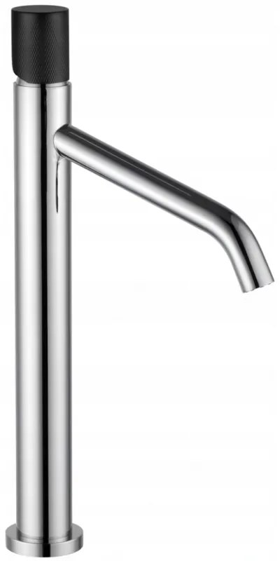 Mexen Rumba One vysoká umývadlová batéria, chróm / čierna, 73511-07