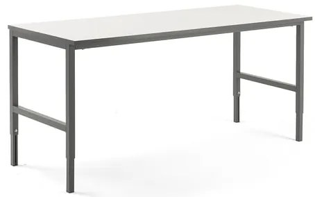 Dielenský stôl CARGO, 2000x750 mm, biela / šedá