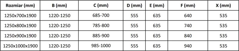 Mexen Apia, sprchový kút s posuvnými dverami 125 (dvere) x 70 (stena) cm, 6mm číre-pásy sklo, chrómový profil, 840-125-070-01-20