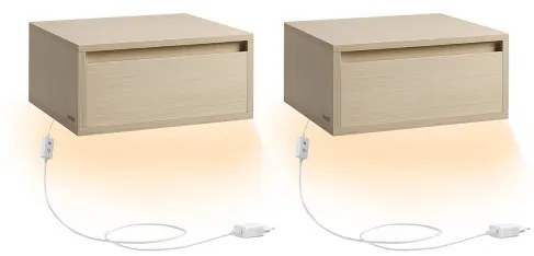 Set dvoch závesných nočných stolíkov LET854N01 (2ks)
