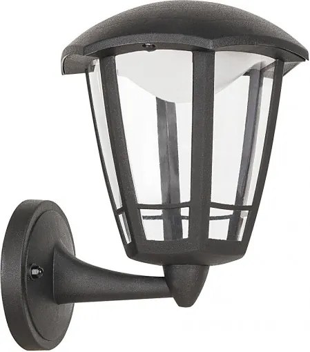 Rábalux Sorrento 8126 Vonkajšie Nástenné Lampy matný čierny plast LED 8W 500lm 3000K IP44 A