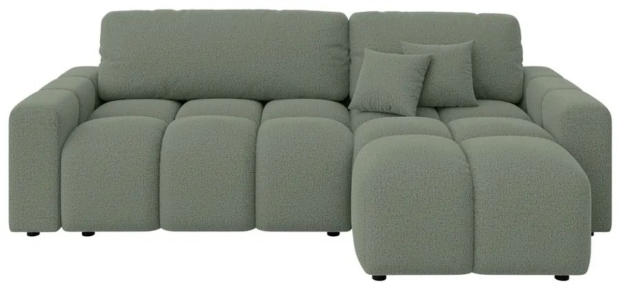 Svetlozelená rozkladacia rohová pohovka (variabilná) Luki – Ropez