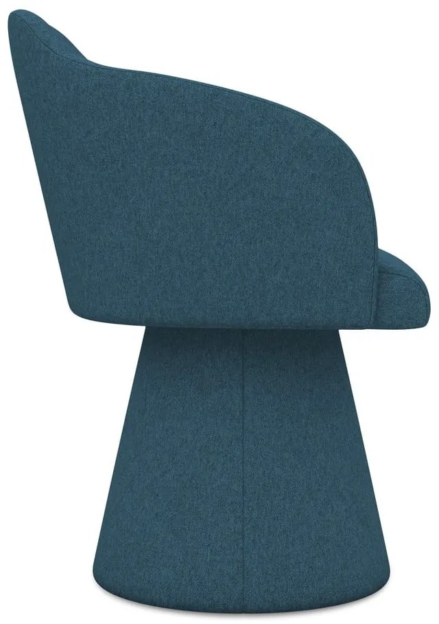 Modré čalúnené jedálenské kreslo Kanoa – Makamii