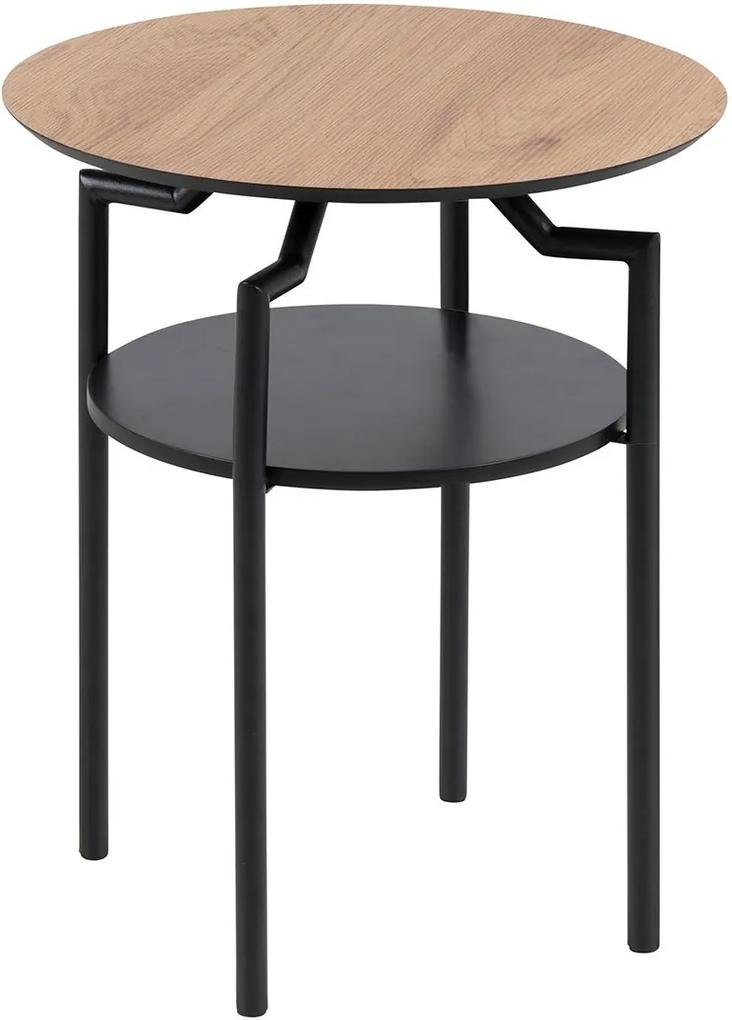 ACTONA Odkladací stolík Goldington prírodná 55 × 45 × 45 cm