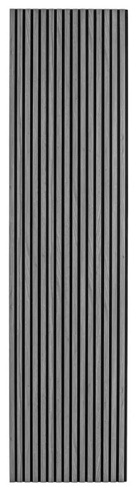 Drevený akustický panel, 2400 x 600 mm, čierny podklad, dub grafitový