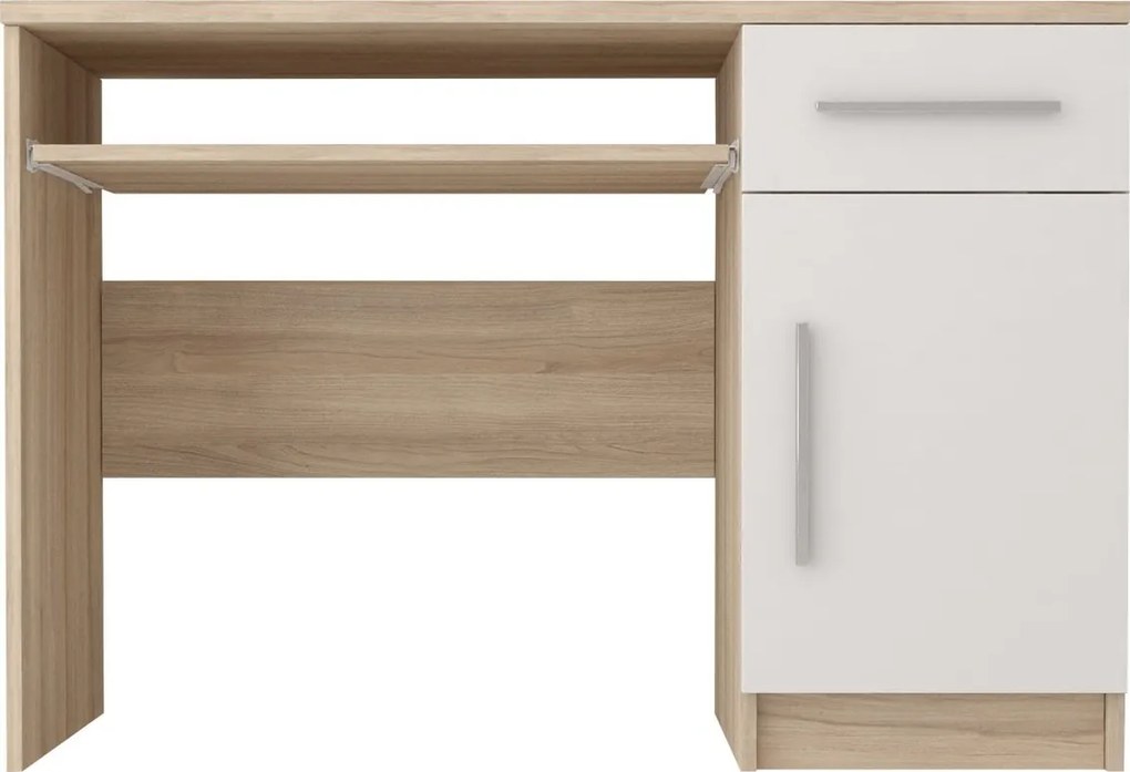 Písací stôl ORVILLE - dub sonoma/biely