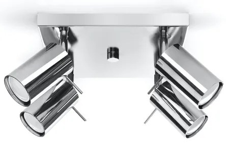 Sollux SL.0730 - Bodové svietidlo RING 4xGU10/10W/230V