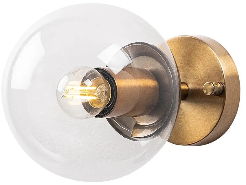 Nástenné svietidlo v mosadznej farbe ø 15 cm Atmaca – Opviq lights