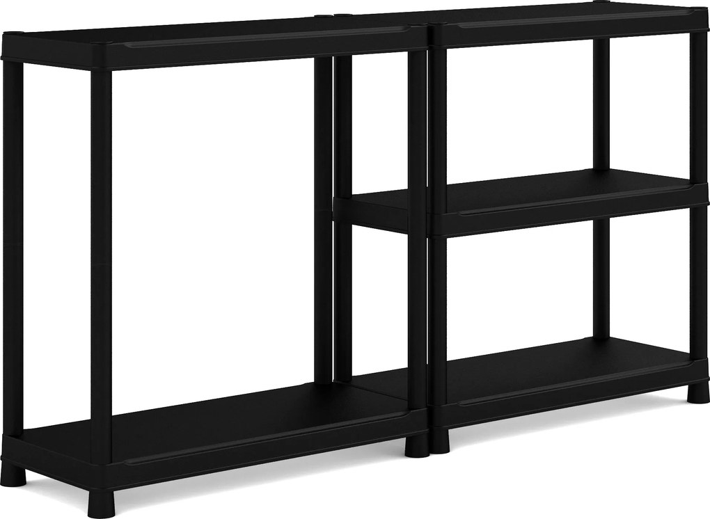 KIS-KETER Tribac 009980BK01 Regál s 5 policami, šírka 90 cm