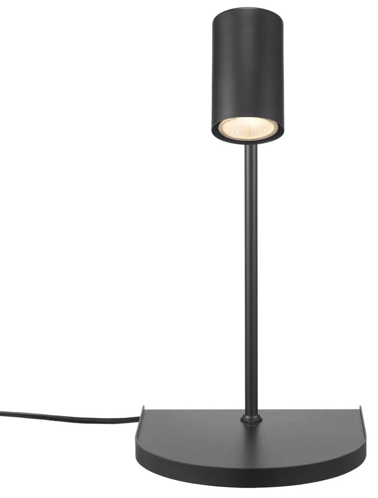 NORDLUX Dizajnová stolová lampa na posteľ CACHÉ, 1xGU10, 40W, matná sivá