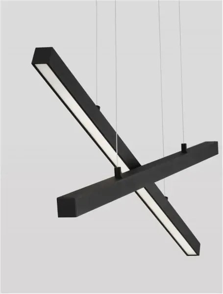LED luster X-Line 100 čierne