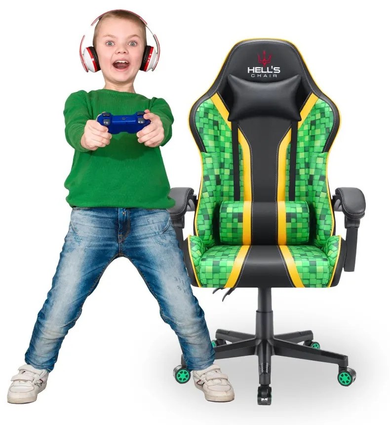 Detské herné kreslo HC - 1005 HERO Minecraft