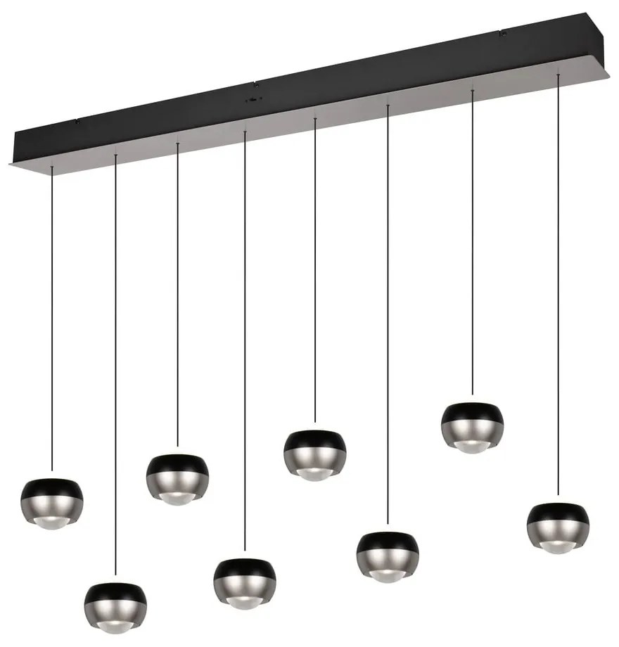 Čierne/v striebornej farbe LED závesné svietidlo Orbit – Trio Select