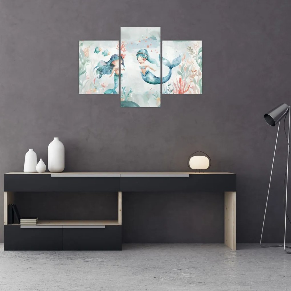 Obraz - Morské panny (90x60 cm)
