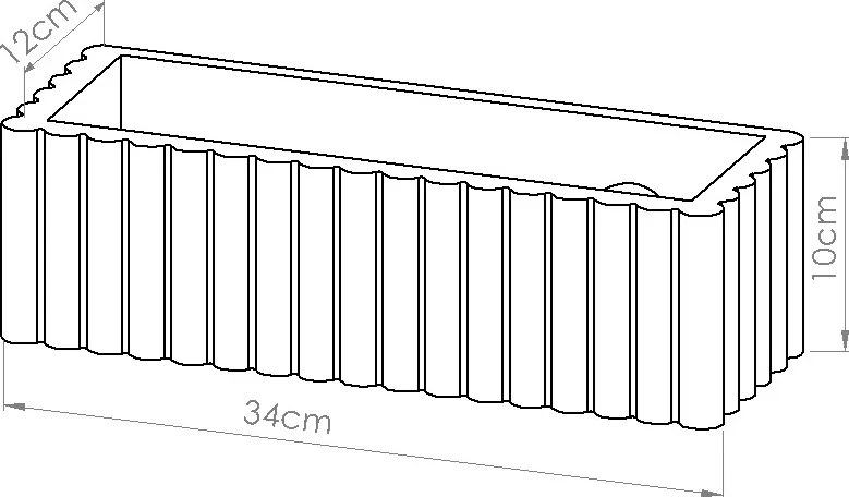 Nástenné svietidlo Rigata, 1x béžové keramické tienidlo