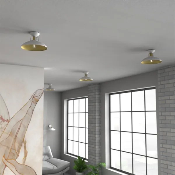 Brilagi - LED Prisadený luster FLAMENGO 1xE27/60W/230V biela