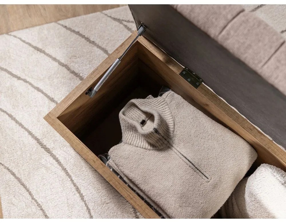 Lavica v béžovej a prírodnej farbe Oceane – Bobochic Paris